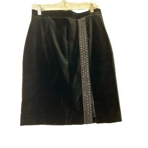 Brooks Brothers Sz 8 Women's Velour‎ Tight Skirt Knee Length Sequin